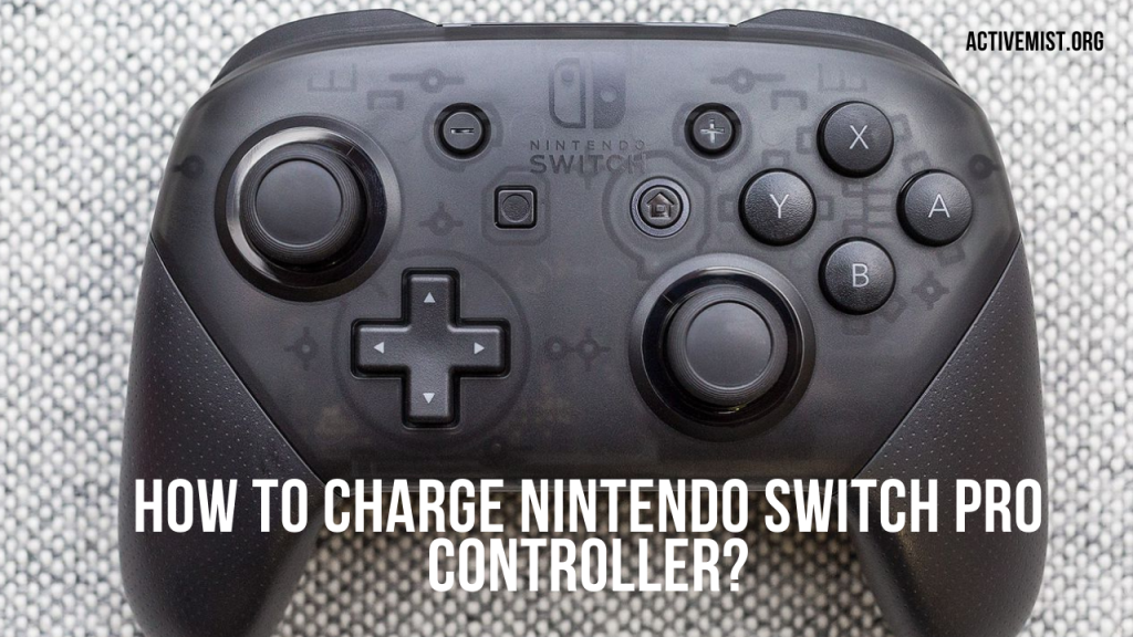 How to charge Nintendo switch pro controller?